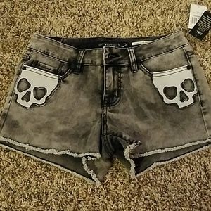 Cute and Edgy Denim Shorts from Hot Topic
